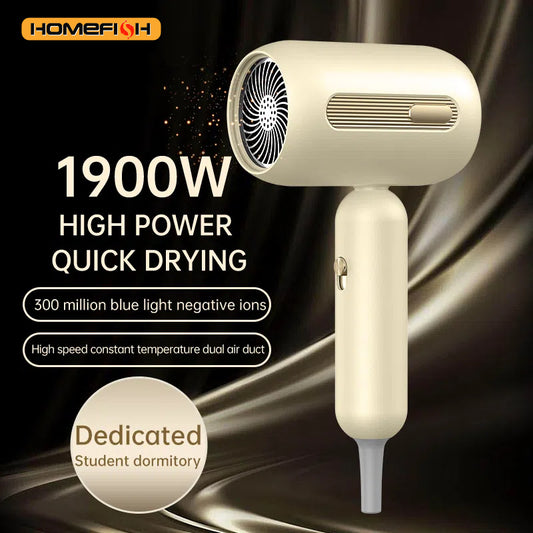 Dyson Style Hair Dryer 1900W High-Speed Electric Turbine Airflow Low Noise Constant Temperature And Quick Drying Suitable For Home Salons