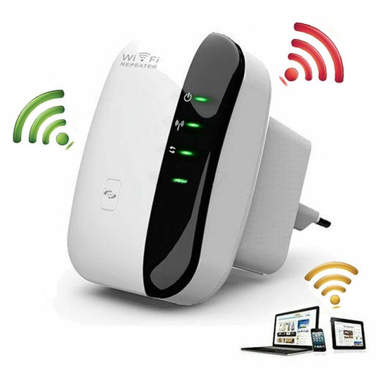 WiFi Repeater – 300Mbps Wireless Wifi Range Extender, Network Amplifier with WPS, IEEE802.11n/g/b, 2.4GHz Signal Booster for High-Speed WiFi Performance