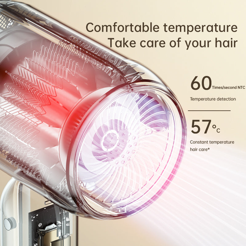 Dyson Style Hair Dryer 1900W High-Speed Electric Turbine Airflow Low Noise Constant Temperature And Quick Drying Suitable For Home Salons